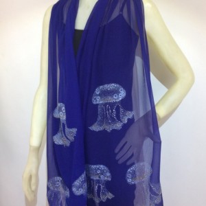 Hand Painted Silk Scarf $350