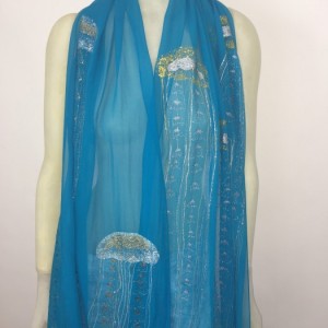 Hand Painted Silk Scarf $350