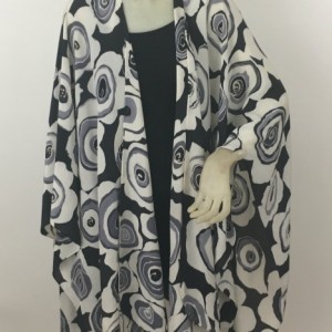 Hand Painted Silk Cape