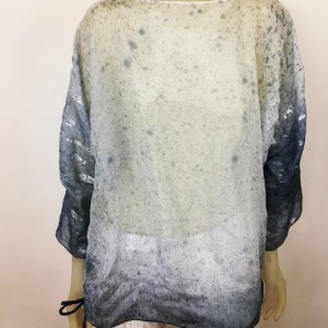 Hand painted silk blouse $450