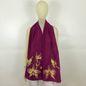 Hand Painted Silk Scarf 