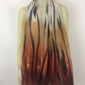 Hand Painted Silk Scarf 