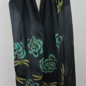 Hand Painted Silk Scarf $300